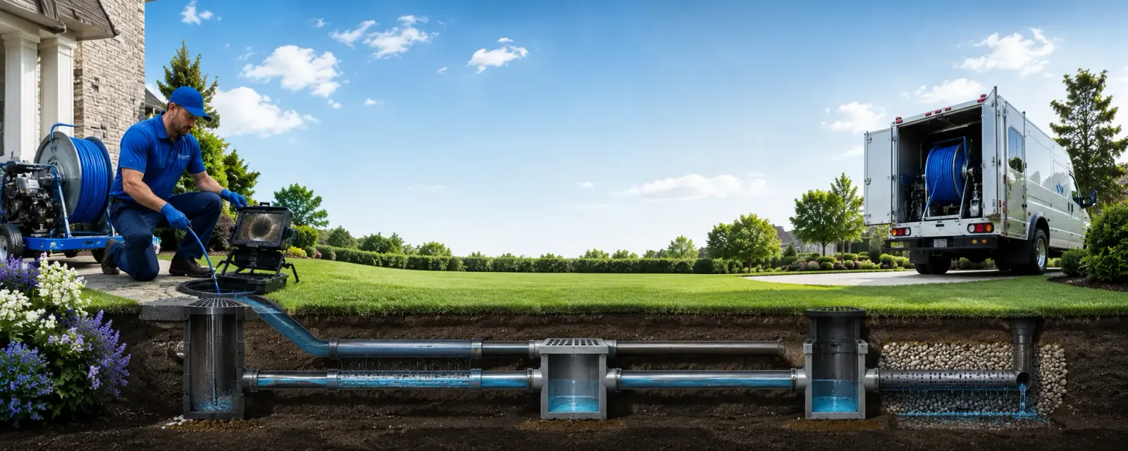 Outdoor drain cleaning information for Center Harbor, NH